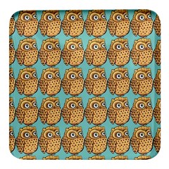 Owl Dreamcatcher Square Glass Fridge Magnet (4 Pack) by Grandong