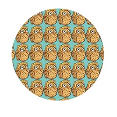 Seamless Cute Colourfull Owl Kids Pattern Mini Round Pill Box (pack Of 5) by Grandong
