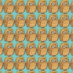 Owl Bird Pattern Play Mat (rectangle) by Grandong