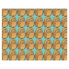 Owl Bird Pattern Two Sides Premium Plush Fleece Blanket (medium) by Grandong