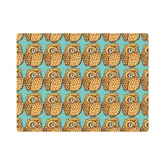 Owl Bird Pattern Premium Plush Fleece Blanket (mini) by Grandong