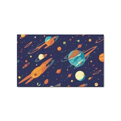 Space Galaxy Planet Universe Stars Night Fantasy Sticker (rectangular) by Grandong