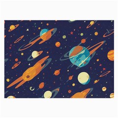 Space Galaxy Planet Universe Stars Night Fantasy Large Glasses Cloth (2 Sides) by Grandong