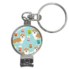 Welsh Corgi Boba Tea Bubble Cute Kawaii Dog Breed Nail Clippers Key Chain