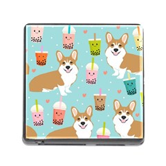 Welsh Corgi Boba Tea Bubble Cute Kawaii Dog Breed Memory Card Reader (square 5 Slot) by Grandong