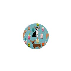 Chihuahua Bubble Kawaii Boba Tea Cute Dog 1  Mini Buttons by Grandong