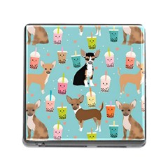 Chihuahua Bubble Kawaii Boba Tea Cute Dog Memory Card Reader (square 5 Slot) by Grandong