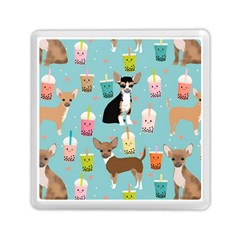 Chihuahua Bubble Kawaii Boba Tea Cute Dog Memory Card Reader (square) by Grandong