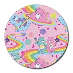 Bears Kawaii Pattern Round Mousepad by Grandong