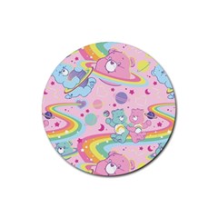 Bears Kawaii Pattern Rubber Coaster (round) by Grandong