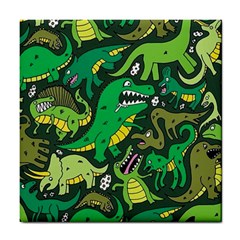 Dino Kawaii Tile Coaster by Grandong