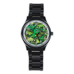 Dino Kawaii Stainless Steel Round Watch by Grandong