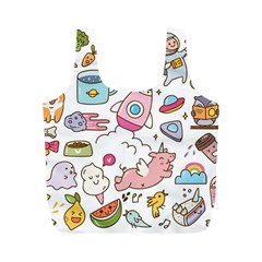 Set-kawaii-doodles -- Full Print Recycle Bag (m) by Grandong