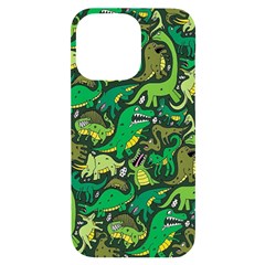 Dino Kawaii Iphone 14 Pro Max Black Uv Print Case by Grandong