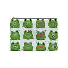 Kawaii-frog-rainy-season-japanese Cosmetic Bag (medium) by Grandong