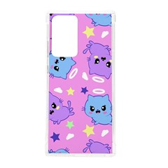 Seamless Pattern With Cute Kawaii Kittens Samsung Galaxy Note 20 Ultra Tpu Uv Case by Grandong