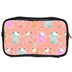 Cute Kawaii Kittens Seamless Pattern Toiletries Bag (two Sides) by Grandong