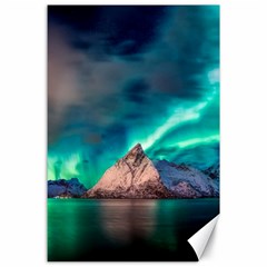 Amazing Aurora Borealis Colors Canvas 24  x 36 