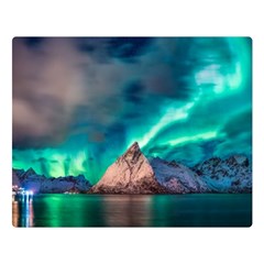 Amazing Aurora Borealis Colors Premium Plush Fleece Blanket (Large)