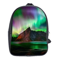 Aurora Borealis Nature Sky Light School Bag (large) by Grandong