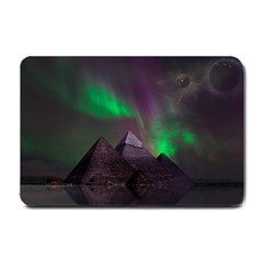 Aurora Northern Lights Phenomenon Atmosphere Sky Small Doormat by Grandong