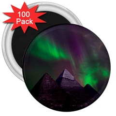 Aurora Northern Lights Celestial Magical Astronomy 3  Magnets (100 pack)