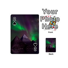 Aurora Northern Lights Celestial Magical Astronomy Playing Cards 54 Designs (mini) by Grandong