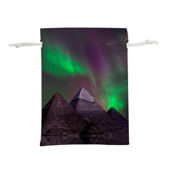 Aurora Stars Sky Mountains Snow Aurora Borealis Lightweight Drawstring Pouch (m) by Grandong