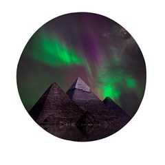 Aurora Northern Lights Celestial Magical Astronomy Mini Round Pill Box by Grandong