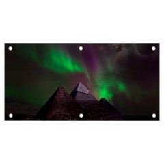 Aurora Northern Lights Celestial Magical Astronomy Banner And Sign 6  X 3  by Grandong