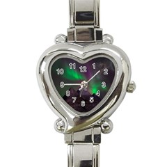 Fantasy Pyramid Mystic Space Aurora Heart Italian Charm Watch