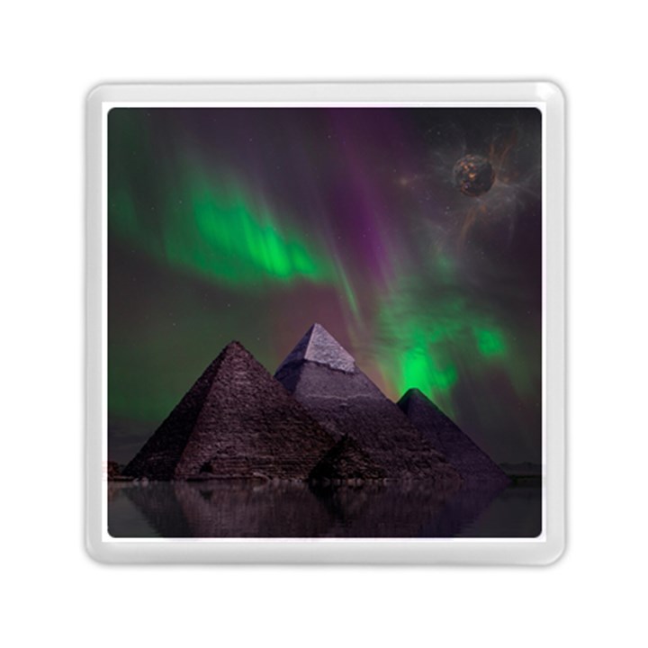 Fantasy Pyramid Mystic Space Aurora Memory Card Reader (Square)