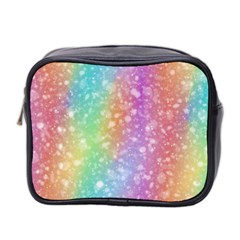 Rainbow Colors Spectrum Background Mini Toiletries Bag (two Sides) by Ravend