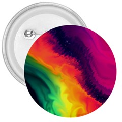 Rainbow Colorful Abstract Galaxy 3  Buttons