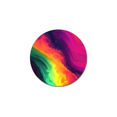 Rainbow Colorful Abstract Galaxy Golf Ball Marker (10 Pack)