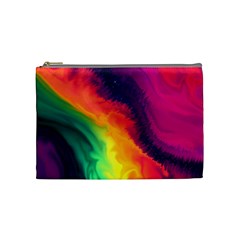 Rainbow Colorful Abstract Galaxy Cosmetic Bag (medium)