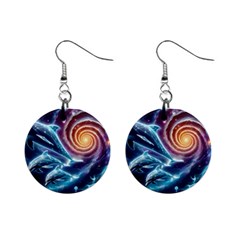 Dolphins Fantasy Mini Button Earrings by Ravend