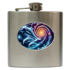 Dolphins Fantasy Hip Flask (6 Oz)