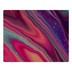 Stars Shimmering Galaxy Ocean Two Sides Premium Plush Fleece Blanket (large) by Ravend