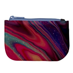 Stars Shimmering Galaxy Ocean Large Coin Purse