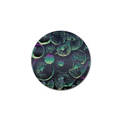 Psychedelic Mushrooms Background Golf Ball Marker (10 Pack)