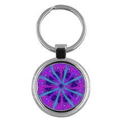 Wallpaper Tie Dye Pattern Key Chain (round)