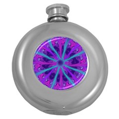 Wallpaper Tie Dye Pattern Round Hip Flask (5 Oz)