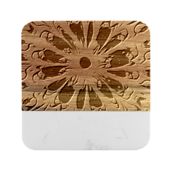 Wallpaper Tie Dye Pattern Marble Wood Coaster (square) by Ravend