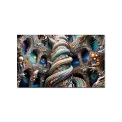 Fantasy Psychedelic Building Spiral Sticker (rectangular)