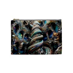 Fantasy Psychedelic Building Spiral Cosmetic Bag (medium) by Ravend