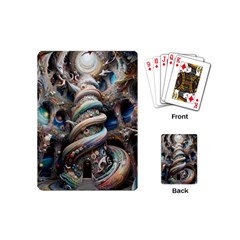 Fantasy Psychedelic Building Spiral Playing Cards Single Design (mini)