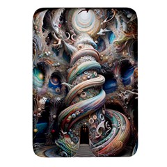 Fantasy Psychedelic Building Spiral Rectangular Glass Fridge Magnet (4 Pack)