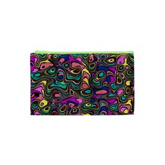 Bending Rotate Distort Waves Cosmetic Bag (xs) by Ravend