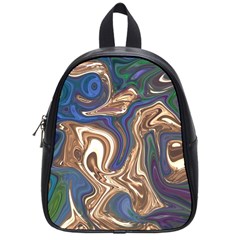 Pattern Psychedelic Hippie Abstract School Bag (small)